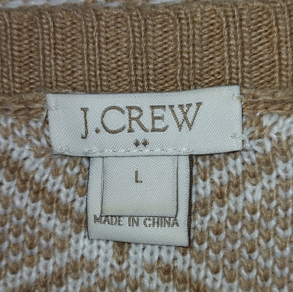 J. Crew Women L Merino Wool Blend Academia Preppy Office Versatile Sweater - Picture 5 of 7
